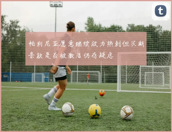 帕利尼亚愿意继续效力热刺但买断条款是否被激活仍存疑虑